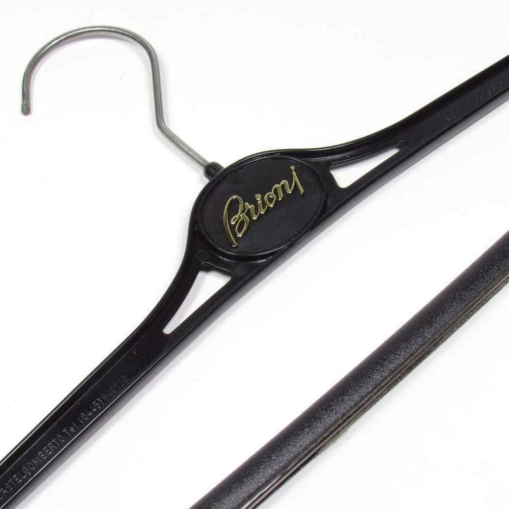 BRIONI Logo Pant Hanger Black Approx. Dimension 14 3/4" Long